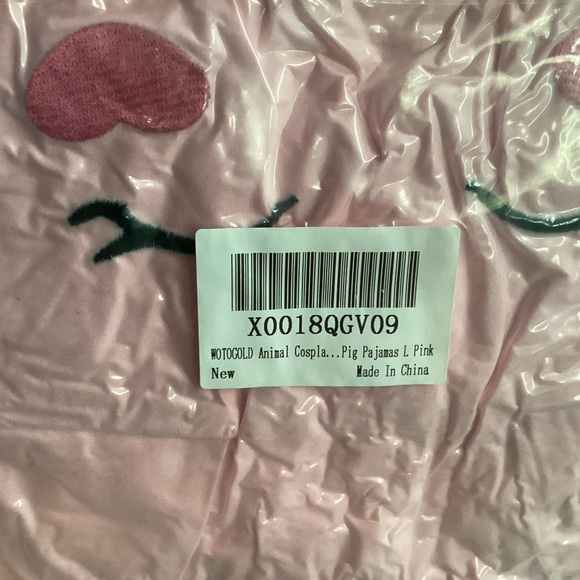 WOTOGOLD® Pig Costume/Unisex Adult Pajamas in L - Picture 5 of 6